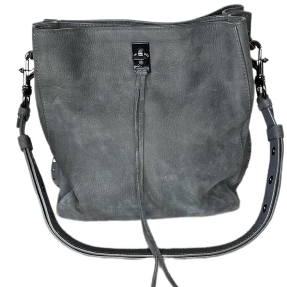 Rebecca Minkoff Dark Gray Suede Backpack Amazon.com | Rebecca Minkoff Julian Nylon Backpack Grey One  main image 4